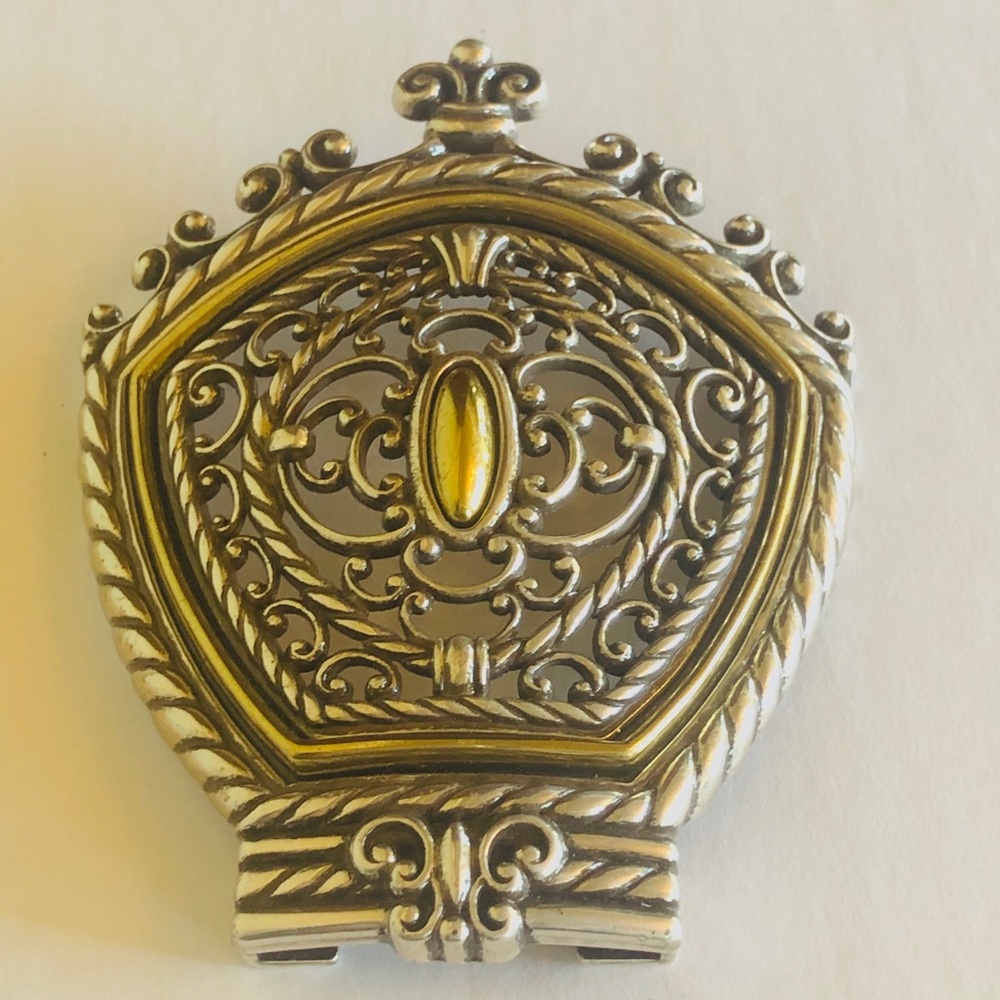 Huge Ornate Brighton Gold Silver Night Light Cover - Picture 5 of 11